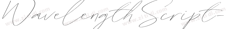 Wavelength Script字体转换